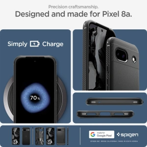 Hurtownia GSM - Etui Spigen Rugged Armor Google Pixel 8a Matná černá - SPN3399 - {ean13} - Hurt