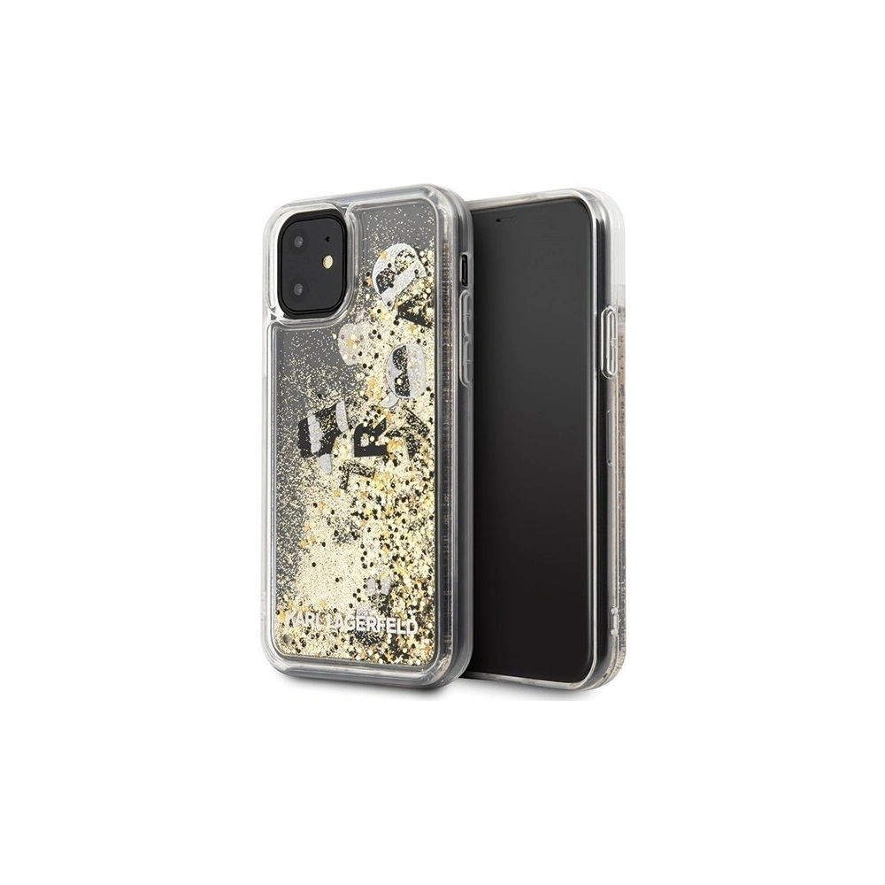 Hurtownia GSM - Karl Lagerfeld KLHCN61ROGO iPhone 11 czarno-złoty/black & gold hard case Glitter - KLD153BLKGLD - {ean13} - Hurt