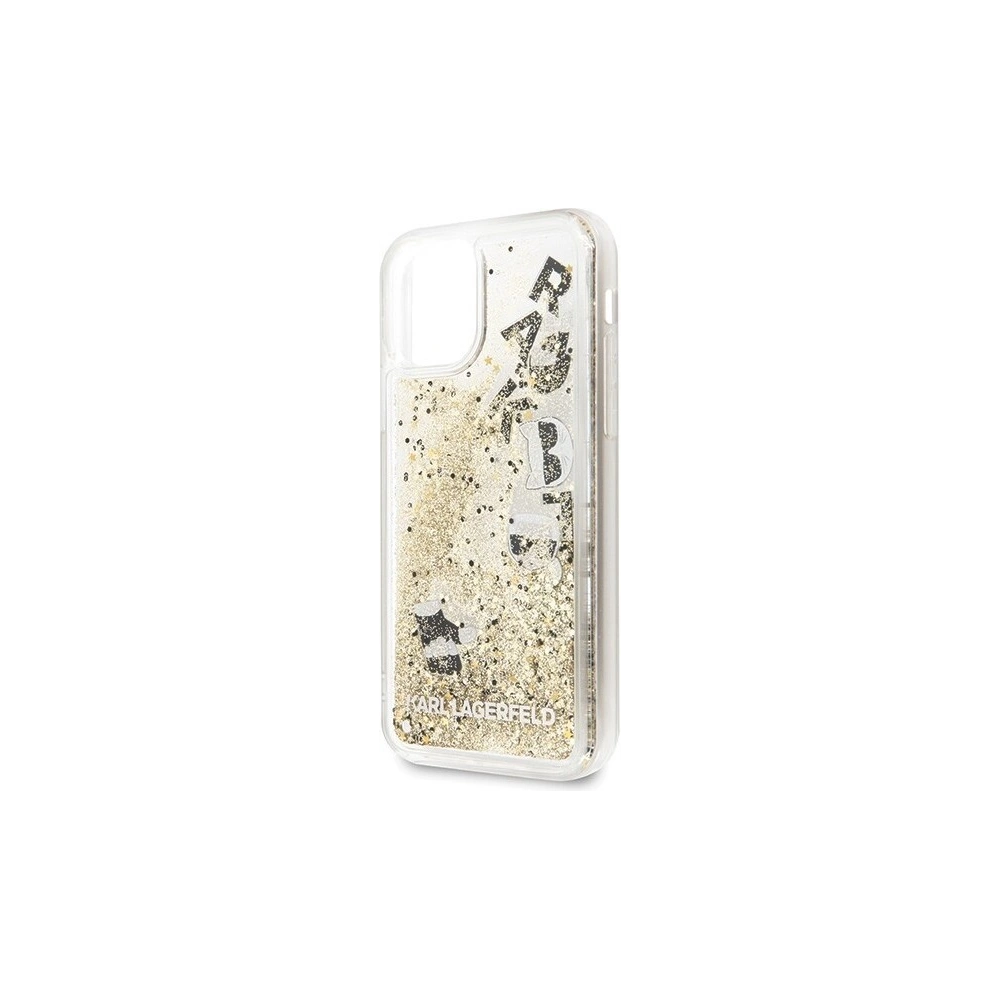 Hurtownia GSM - Karl Lagerfeld KLHCN61ROGO iPhone 11 czarno-złoty/black & gold hard case Glitter - KLD153BLKGLD - {ean13} - Hurt