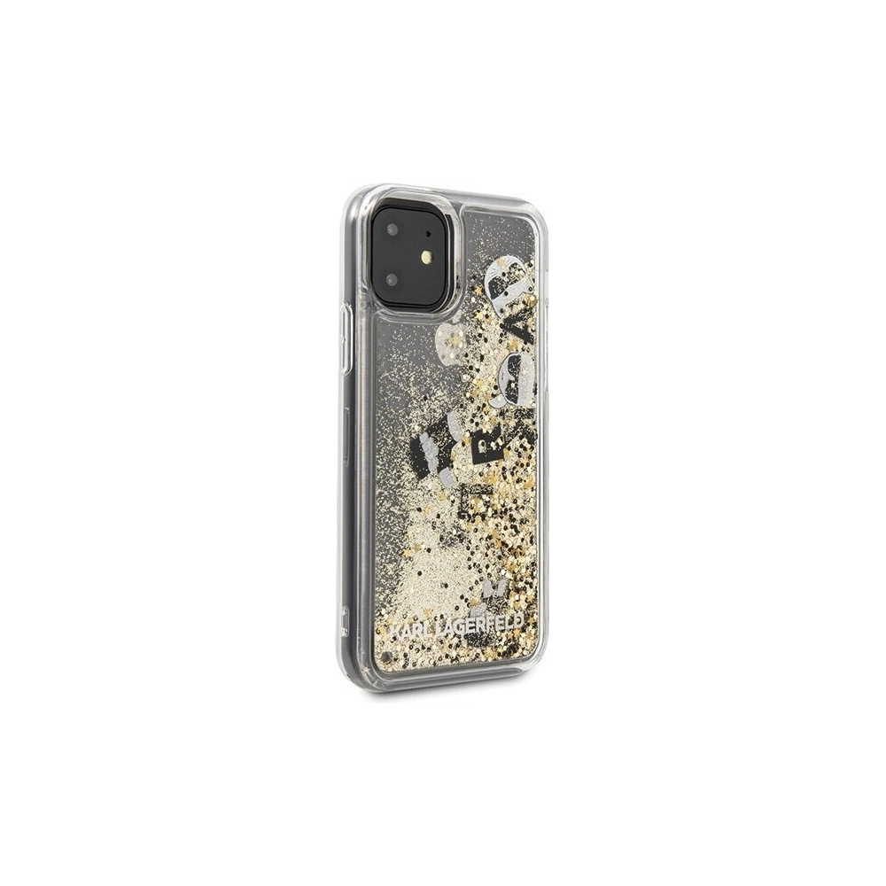Hurtownia GSM - Karl Lagerfeld KLHCN61ROGO iPhone 11 czarno-złoty/black & gold hard case Glitter - KLD153BLKGLD - {ean13} - Hurt