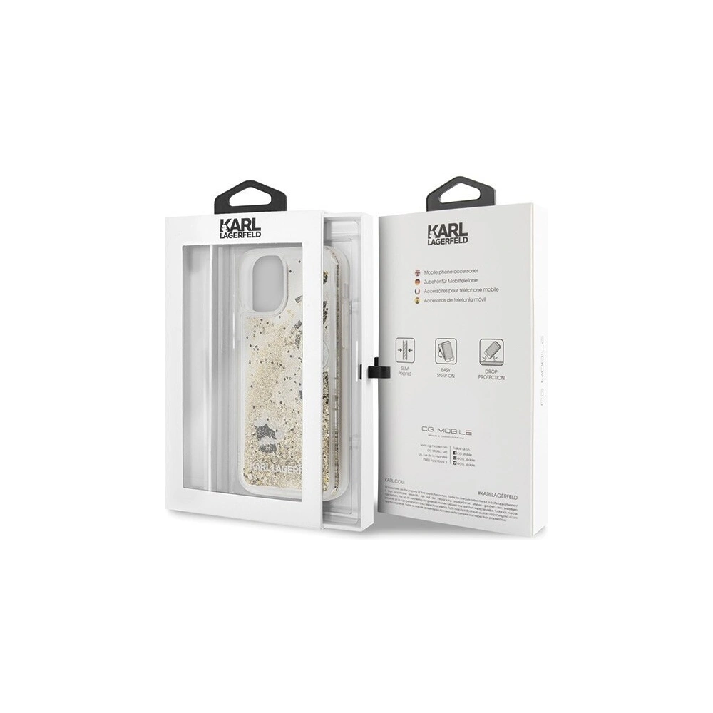 Hurtownia GSM - Karl Lagerfeld KLHCN61ROGO iPhone 11 czarno-złoty/black & gold hard case Glitter - KLD153BLKGLD - {ean13} - Hurt