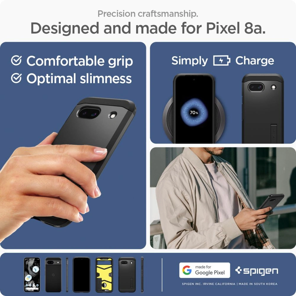 Hurtownia GSM - Etui Spigen Tough Armor Google Pixel 8a Černé - SPN3402 - {ean13} - Hurt