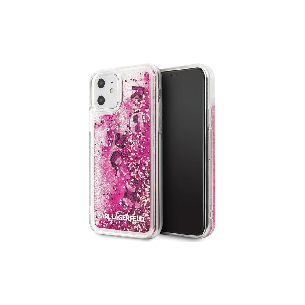 Hurtownia GSM - Karl Lagerfeld KLHCN61ROPI iPhone 11 różowo-złoty/rosegold hard case Glitter - KLD154RS - {ean13} - Hurt