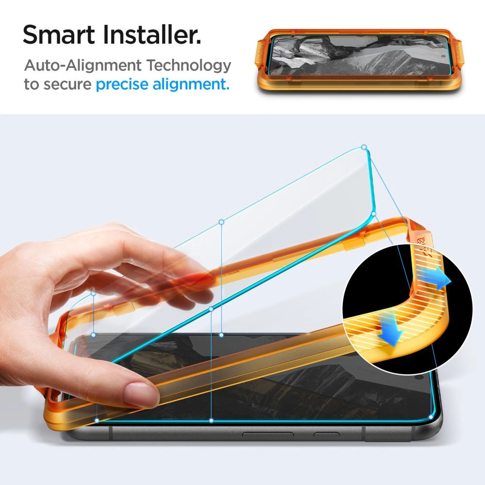 Hurtownia GSM - Gehärtetes Glas Spigen GLAS.tR AlignMaster Google Pixel 8a Clear [2 PACK] - SPN3403 - {ean13} - Hurt