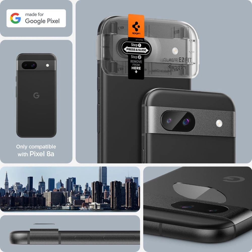 Wholesale Spigen Optik.tr ez Fit Camera Protector Google Pixel 8a Clear [2 PACK] - SPN3404 - {ean13} - Hurt