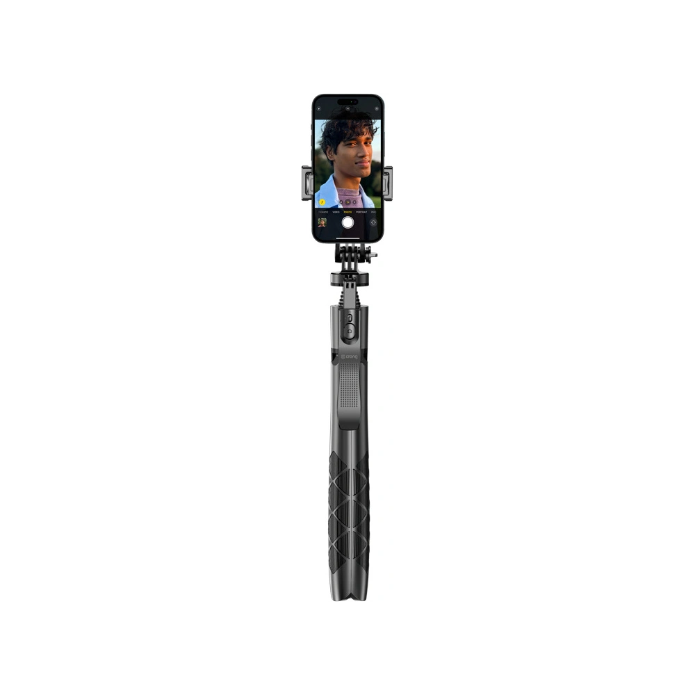 Hurtownia GSM - Selfie bot Crong SelfieGo Ultra Bluetooth állvány (fekete) - CRG727 - {ean13} - Hurt