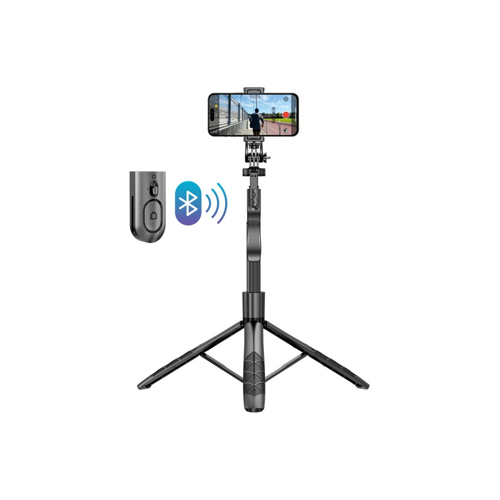 Hurtownia GSM - Selfie bot Crong SelfieGo Ultra Bluetooth állvány (fekete) - CRG727 - {ean13} - Hurt