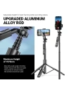 Hurtownia GSM - Baton selfie Crong SelfieGo Ultra trepied Bluetooth (negru) - CRG727 - {ean13} - Hurt