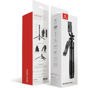 Hurtownia GSM - Selfie bot Crong SelfieGo Ultra Bluetooth állvány (fekete) - CRG727 - {ean13} - Hurt