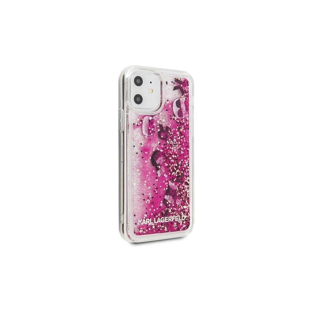 Hurtownia GSM - Karl Lagerfeld KLHCN61ROPI iPhone 11 różowo-złoty/rosegold hard case Glitter - KLD154RS - {ean13} - Hurt