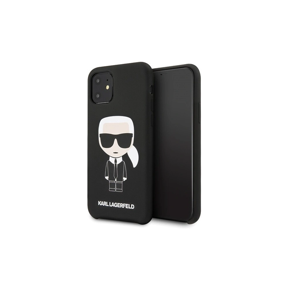 Hurtownia GSM - Karl Lagerfeld KLHCN61SLFKBK iPhone 11 hardcase czarny/black Silicone Iconic - KLD155BLK - {ean13} - Hurt