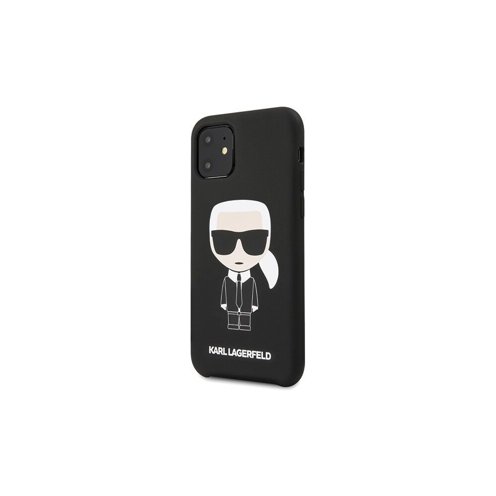 Hurtownia GSM - Karl Lagerfeld KLHCN61SLFKBK iPhone 11 hardcase czarny/black Silicone Iconic - KLD155BLK - {ean13} - Hurt