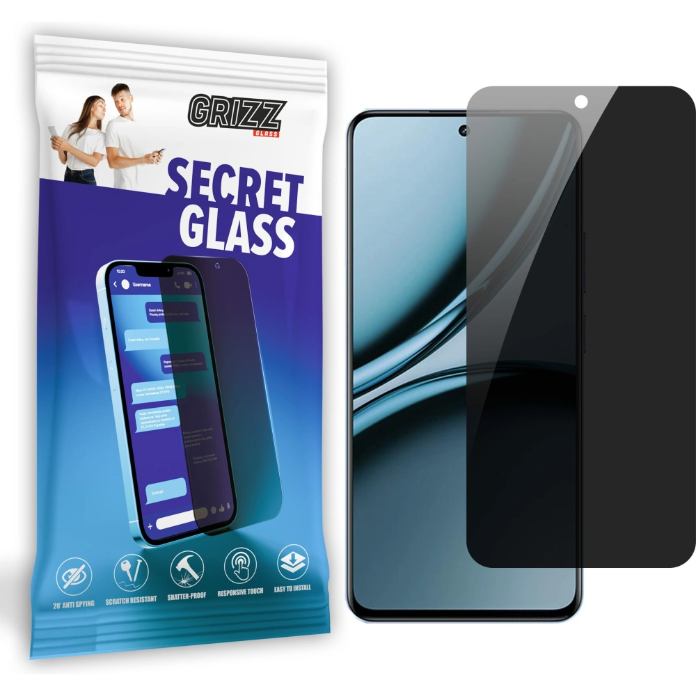 Matowe szkło prywatyzujące GrizzGlass SecretGlass do Realme Narzo 70