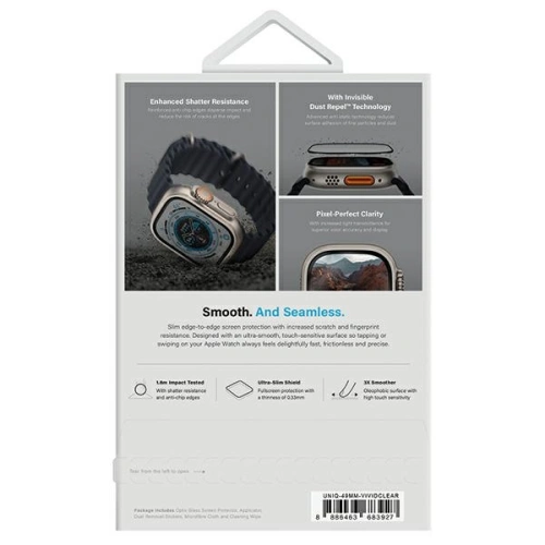 Szkło hartowane UNIQ Optix Vivid Apple Watch Ultra 49mm clear