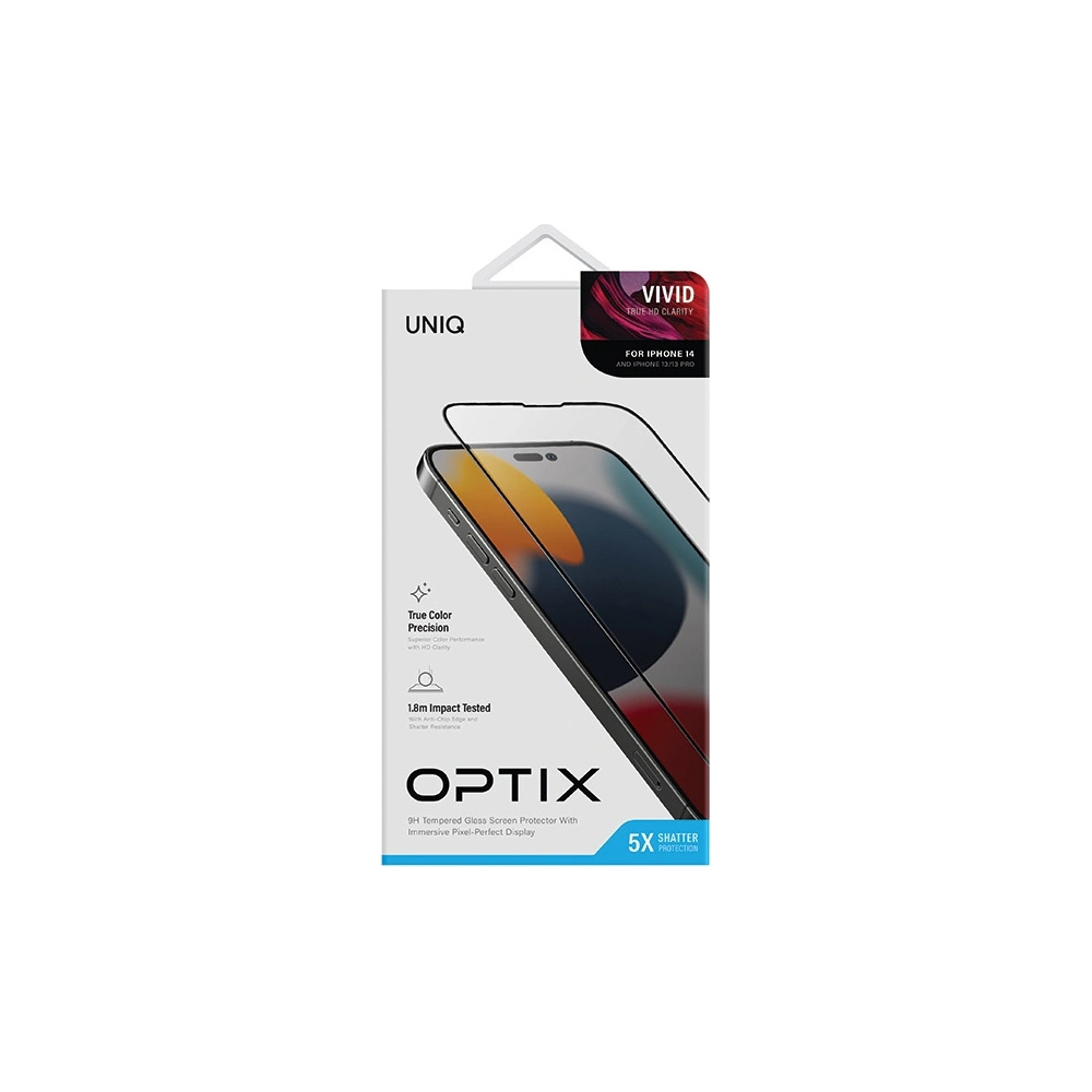 Hurtownia GSM - Sklo tvrzené UNIQ Optix Vivid Apple iPhone 14 čiré - UNIQ1143 - {ean13} - Hurt