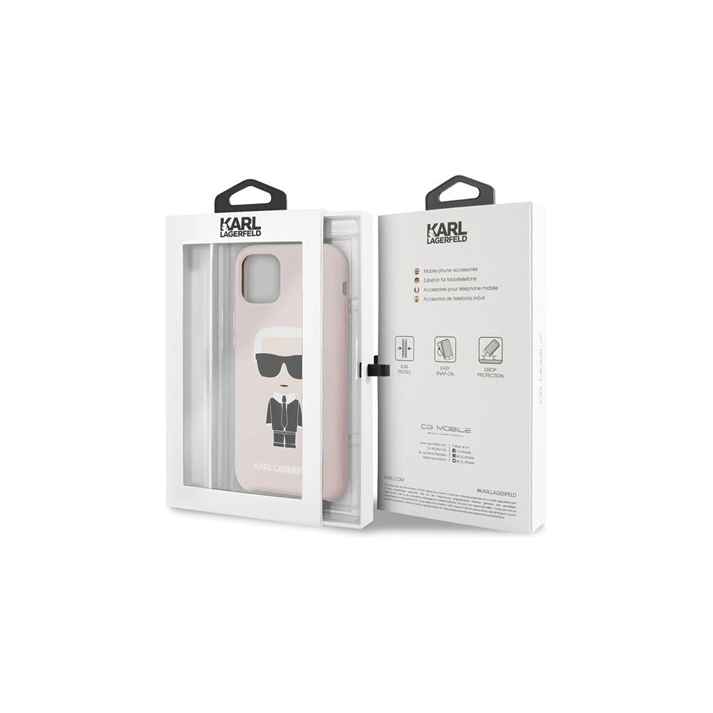 Hurtownia GSM - Karl Lagerfeld KLHCN61SLFKPI iPhone 11 hardcase jasnoróżowy/light pink Silicone Iconic - KLD156PNK - {ean13} - Hurt