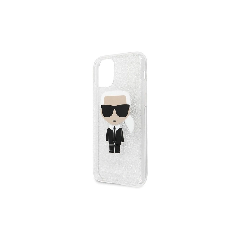 Hurtownia GSM - Karl Lagerfeld KLHCN61TPUTRIKSL iPhone 11 srebrny/silver Glitter Ikonik Karl - KLD157SLV - {ean13} - Hurt