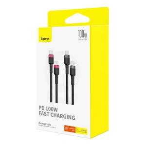 Hurtownia GSM - Kabel Baseus Cafule USB-C / USB-C 100W 2m [2 PACK] - BSU4886 - {ean13} - Hurt