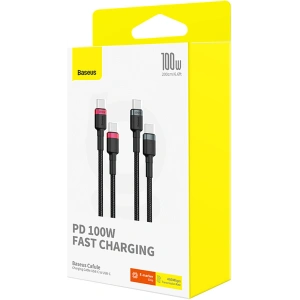 Hurtownia GSM - Kabel Baseus Cafule USB-C / USB-C 100W 1m [2 PACK] - BSU4887 - {ean13} - Hurt