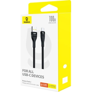 Hurtownia GSM - Kabel Baseus Flash 2 USB-A / USB-C 100W 2m schwarz - BSU4888 - {ean13} - Hurt