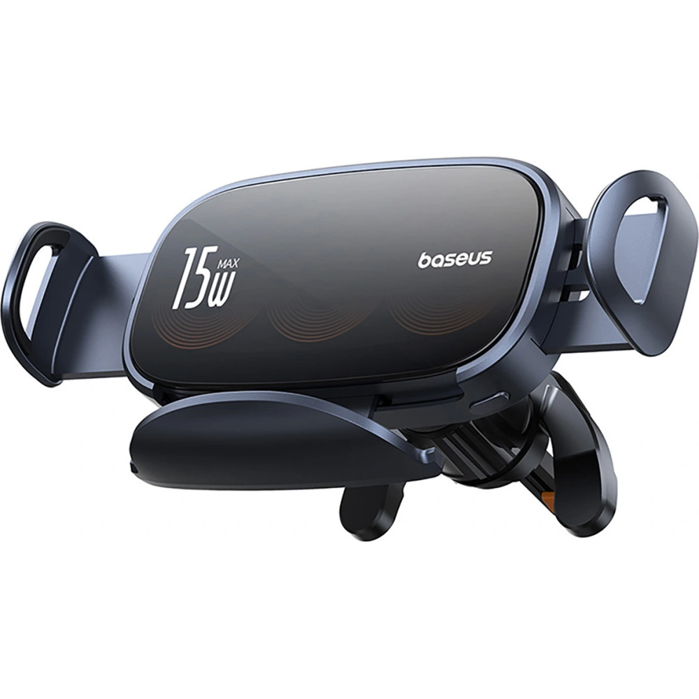 Wholesale Baseus LightChaser BS-CM029 car holder for grille with inductive charger 15W black - BSU4889 - {ean13} - Hurt