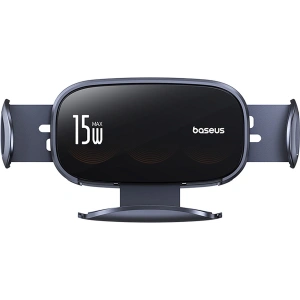 Hurtownia GSM - Autós tartó rácsra indukciós töltővel Baseus LightChaser BS-CM029 15W fekete - BSU4889 - {ean13} - Hurt