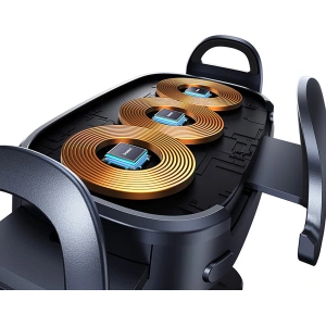 Hurtownia GSM - Suport auto pentru grilă cu încărcător inductiv Baseus LightChaser BS-CM029 15W negru - BSU4889 - {ean13} - Hurt