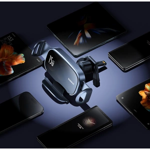 Hurtownia GSM - Suport auto pentru grilă cu încărcător inductiv Baseus LightChaser BS-CM029 15W negru - BSU4889 - {ean13} - Hurt
