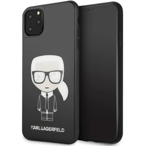 Karl Lagerfeld KLHCN65DLFKBK iPhone 11 Pro Max czarny/black hard case Iconic Karl Glitter