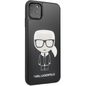Karl Lagerfeld KLHCN65DLFKBK iPhone 11 Pro Max czarny/black hard case Iconic Karl Glitter