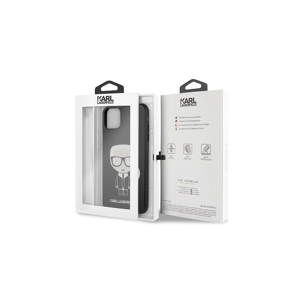Hurtownia GSM - Karl Lagerfeld KLHCN65DLFKBK iPhone 11 Pro Max czarny/black hard case Iconic Karl Glitter - KLD165BLK - {ean13} - Hurt