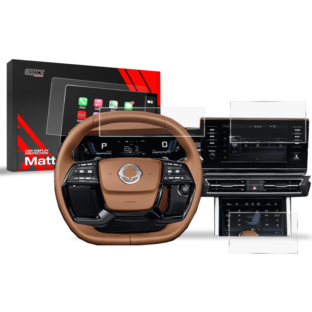 Hurtownia GSM - Matt fólia GrizzGlass CarDisplay védelem SsangYoung Torres 9" 2023-2024 [3w1] - GRZ9619 - {ean13} - Hurt