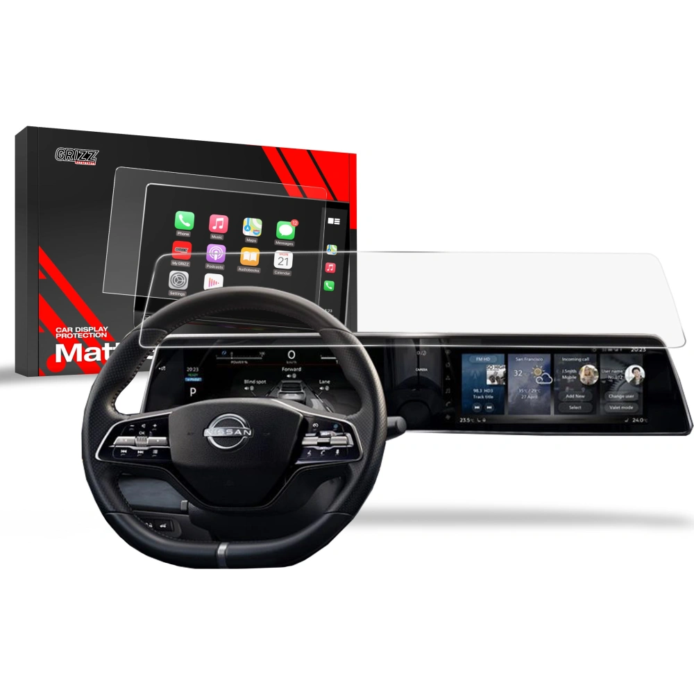 Hurtownia GSM - Matt fólia GrizzGlass CarDisplay védelem Nissan Ariya 12,3" 2024-hez - GRZ9630 - {ean13} - Hurt