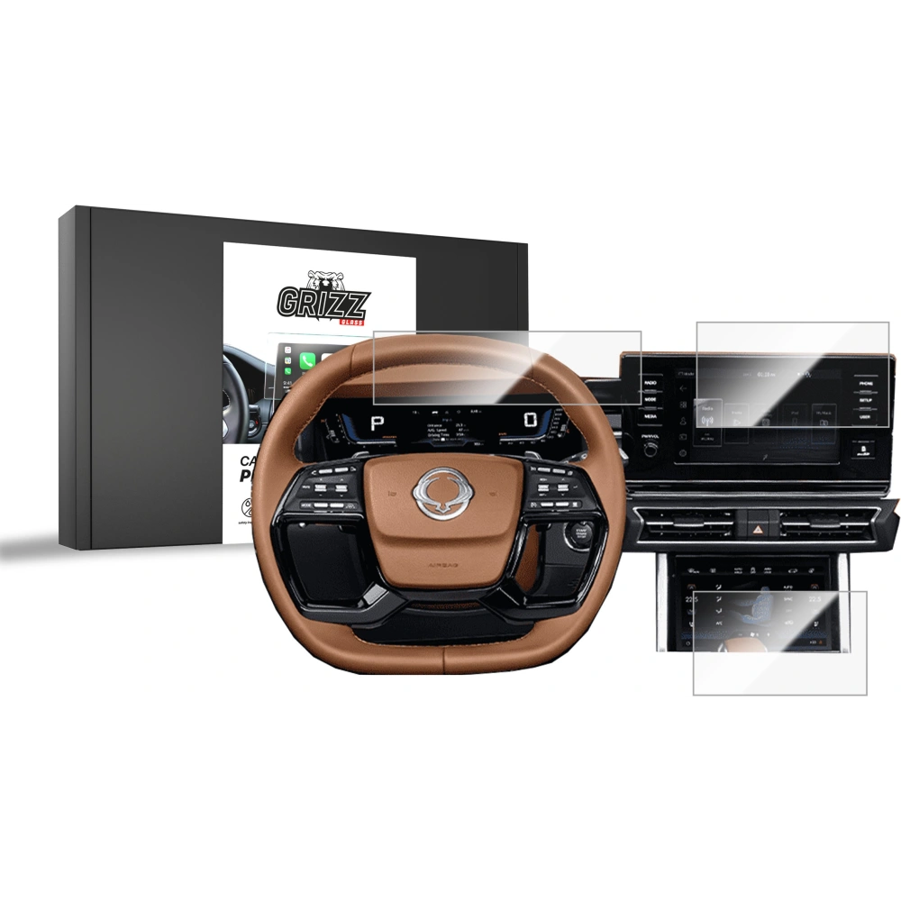 Hurtownia GSM - GrizzGlass CarDisplay Protecție Film ceramic pentru SsangYoung Torres 9" 2023-2024 [3in1] - GRZ9634 - {ean13} - Hurt