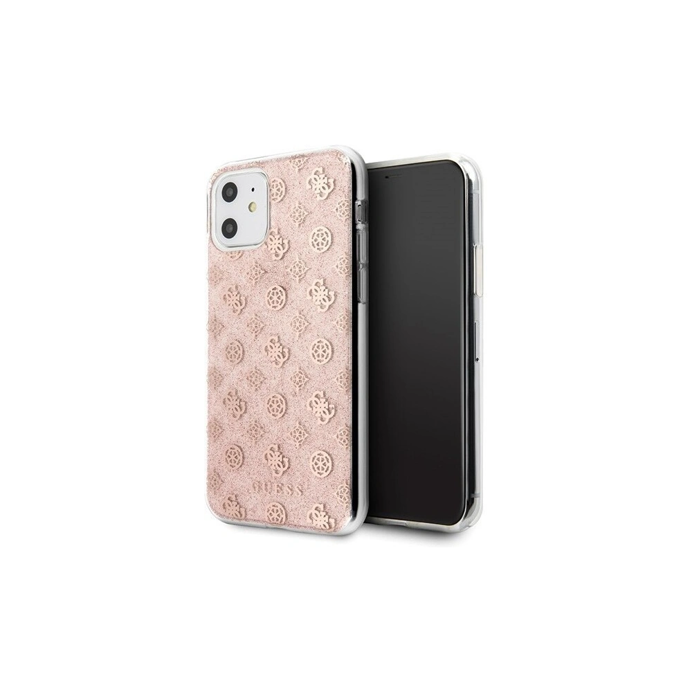 Hurtownia GSM - Etui Guess GUHCN61TPERG Apple iPhone 11 różowy/pink hard case 4G Peony Glitter - GUE241PNK - {ean13} - Hurt