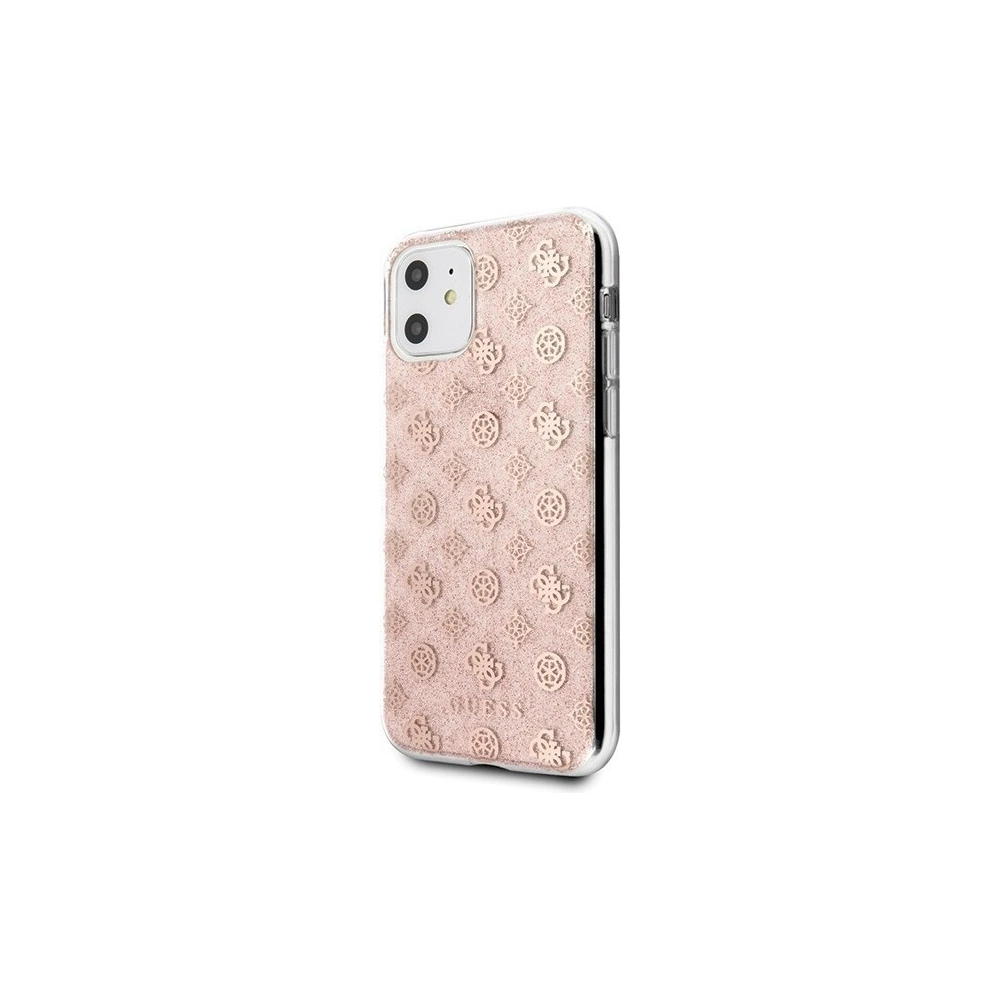 Hurtownia GSM - Etui Guess GUHCN61TPERG Apple iPhone 11 różowy/pink hard case 4G Peony Glitter - GUE241PNK - {ean13} - Hurt