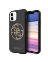 Etui Guess GUHCN61TPUBKGLG Apple iPhone 11 czarny/black hard case Glitter 4G Circle Logo