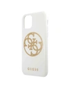 Wholesale Guess GUHCN61TPUWHGLG iPhone 11 white hard case Glitter 4G Circle Logo - GUE243WHT - {ean13} - Hurt