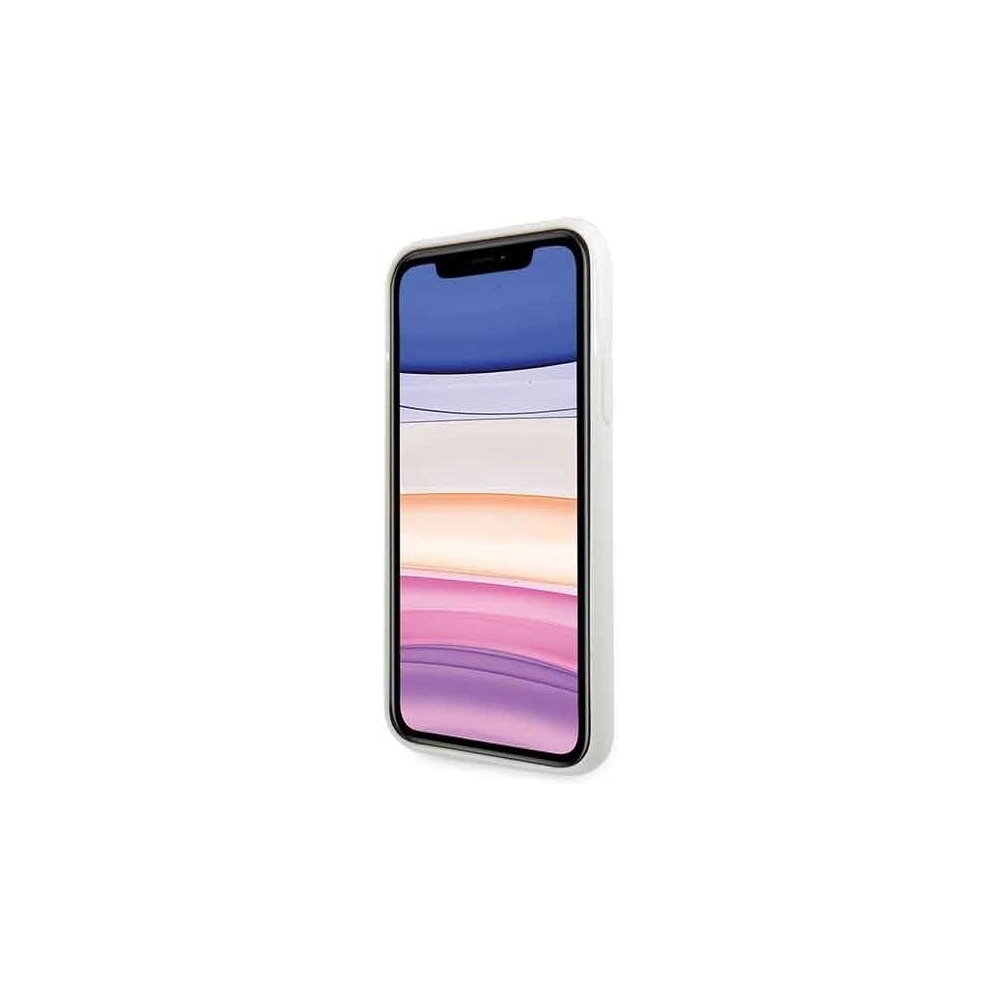 Hurtownia GSM - Etui Guess GUHCN61TPUWHGLG Apple iPhone 11 biały/white hard case Glitter 4G Circle Logo - GUE243WHT - {ean13} - Hurt
