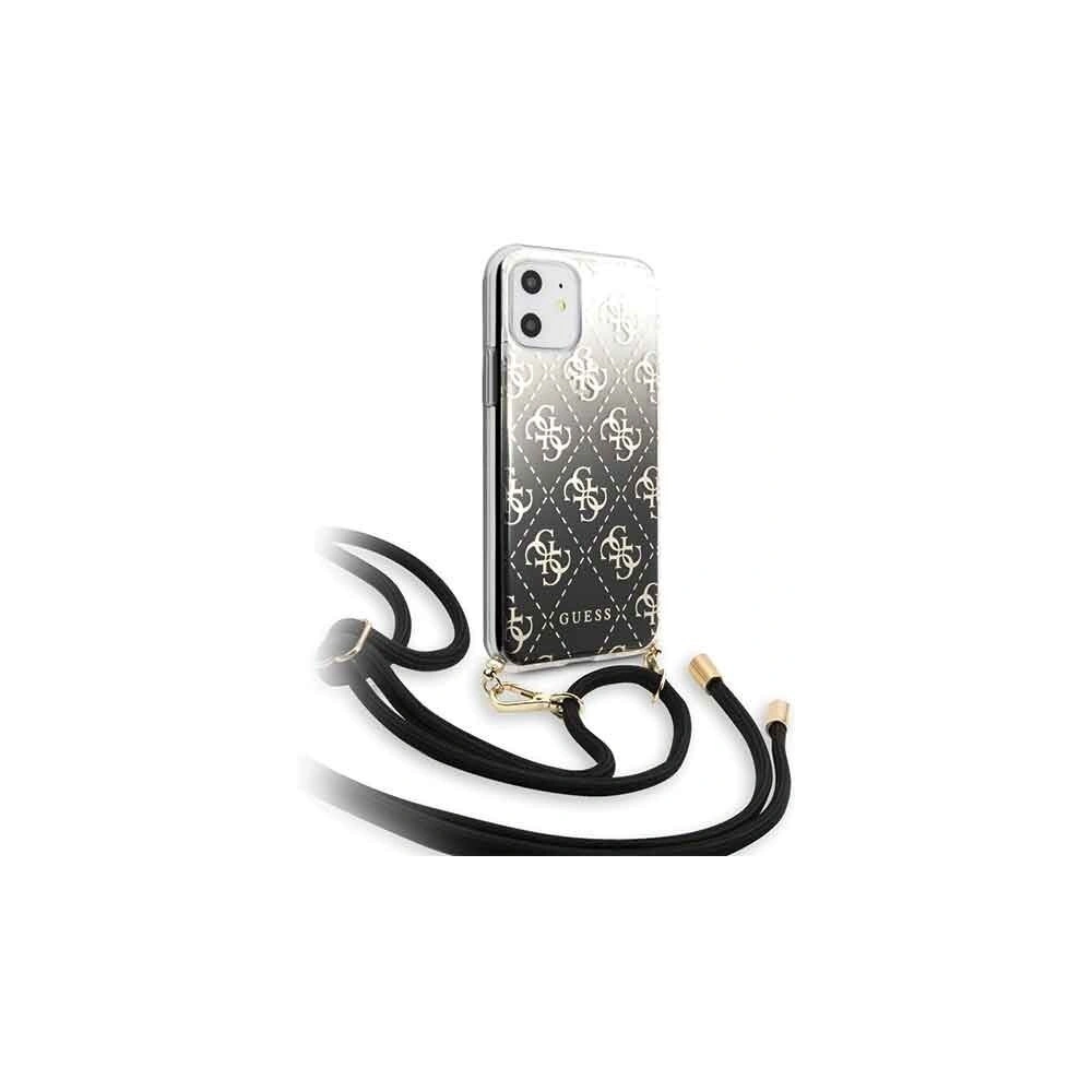 Hurtownia GSM - Etui Guess GUHCN61WO4GBK Apple iPhone 11 czarny/black hard case 4G Gradient - GUE245BLK - {ean13} - Hurt