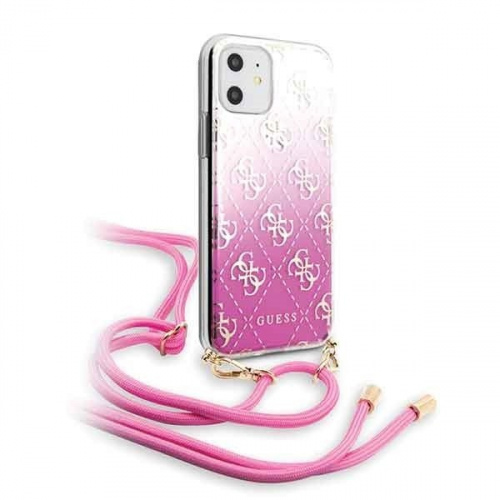 Hurtownia Guess - 3700740461730 - GUE246PNK - Etui Guess GUHCN61WO4GPI Apple iPhone 11 różowy/pink hard case 4G Gradient - B2B homescreen