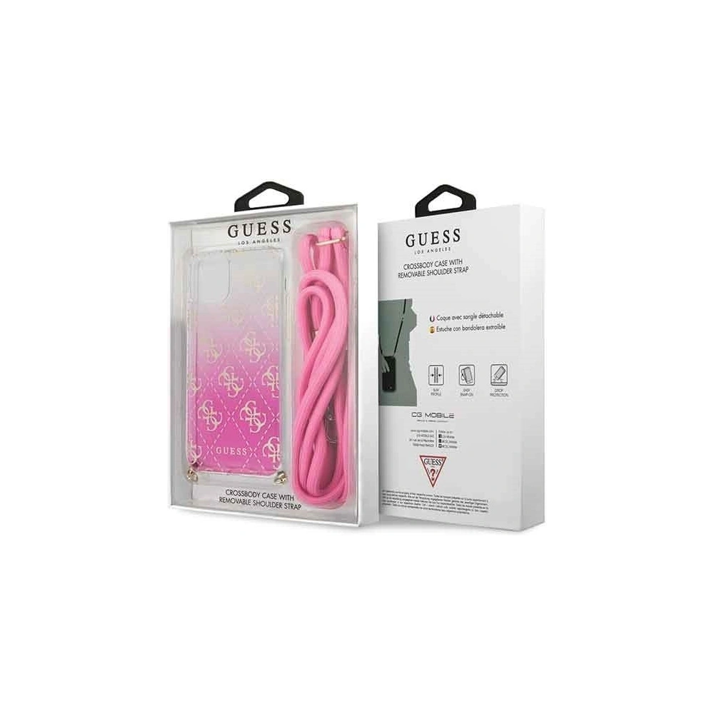 Hurtownia GSM - Etui Guess GUHCN61WO4GPI Apple iPhone 11 różowy/pink hard case 4G Gradient - GUE246PNK - {ean13} - Hurt