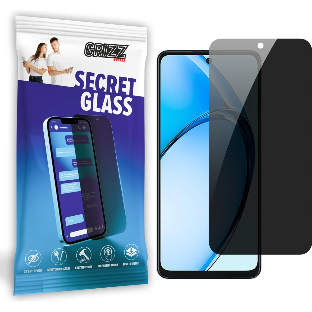Matowe szkło prywatyzujące GrizzGlass SecretGlass do Oppo A60