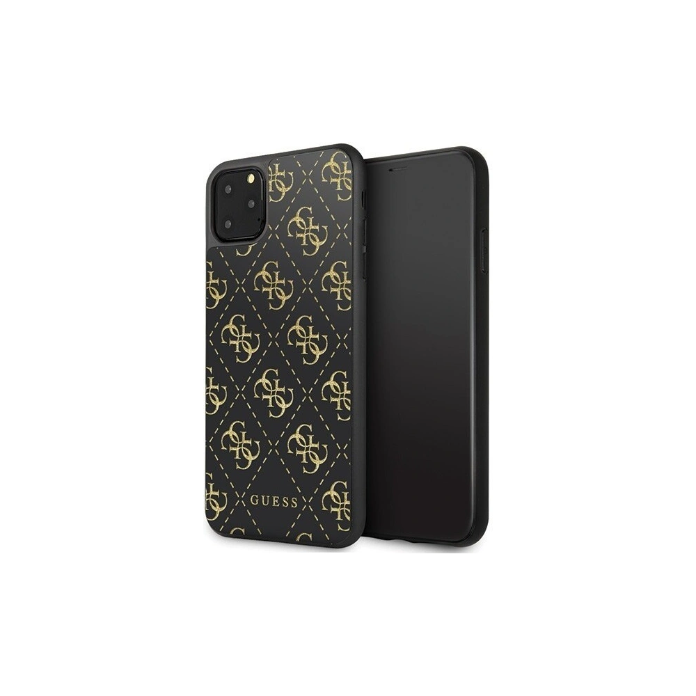 Hurtownia GSM - Etui Guess GUHCN654GGPBK Apple iPhone 11 Pro Max czarny/black hard case 4G Double Layer Glitter - GUE247BLK - {ean13} - Hurt