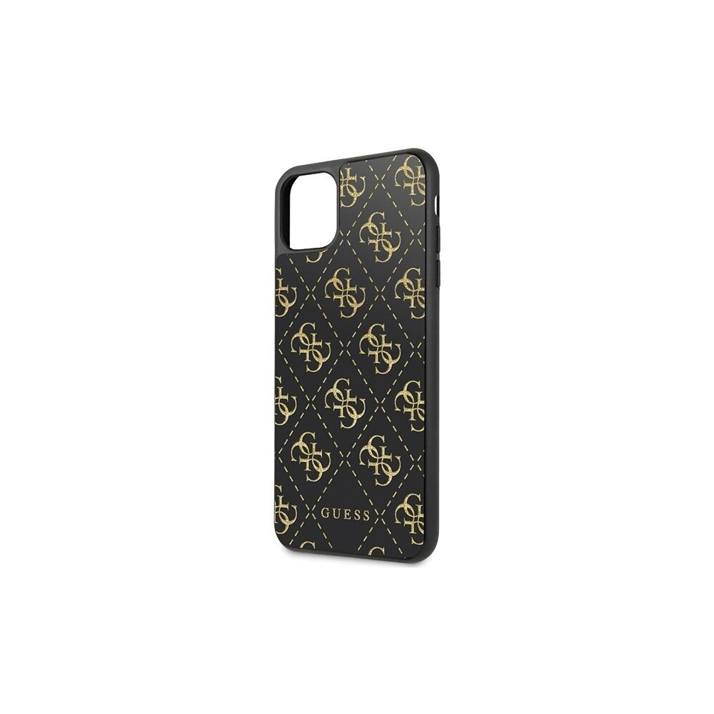 Hurtownia GSM - Etui Guess GUHCN654GGPBK Apple iPhone 11 Pro Max czarny/black hard case 4G Double Layer Glitter - GUE247BLK - {ean13} - Hurt