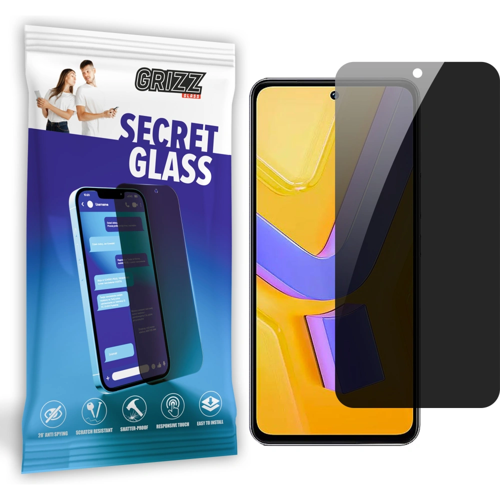 Matowe szkło prywatyzujące GrizzGlass SecretGlass do Vivo V30 SE