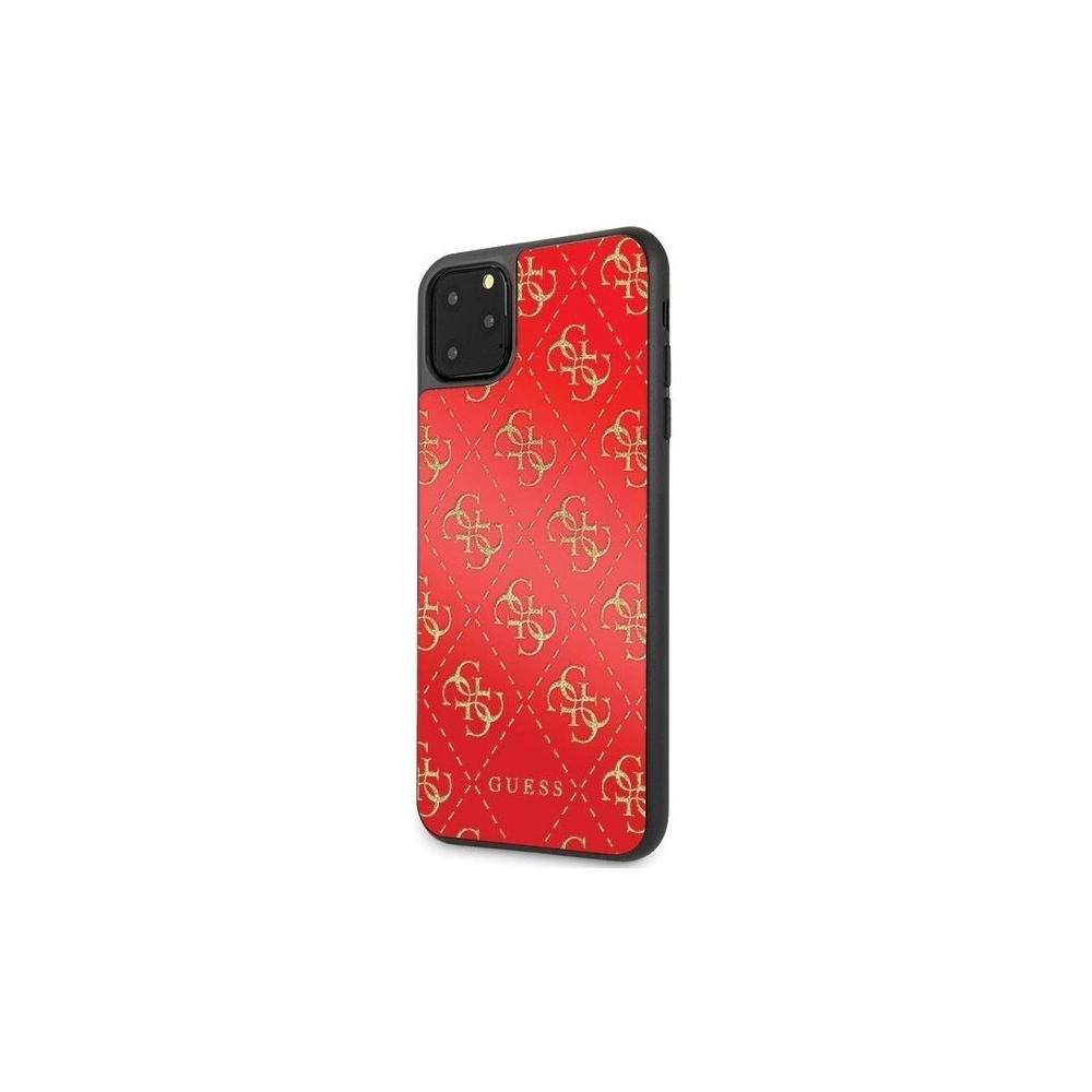 Hurtownia GSM - Etui Guess GUHCN654GGPRE Apple iPhone 11 Pro Max roșu/red hard case 4G Double Layer Glitter - GUE248RED - {ean13} - Hurt