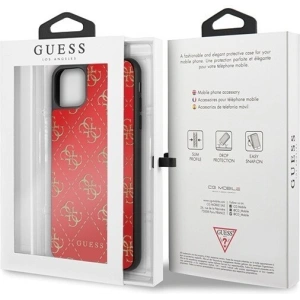 Hurtownia GSM - Etui Guess GUHCN654GGPRE Apple iPhone 11 Pro Max rot/red hard case 4G Double Layer Glitter - GUE248RED - {ean13} - Hurt