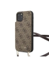 Etui Guess GUHCN65CB4GB Apple iPhone 11 Pro Max brązowy/brown hard case 4G Crossbody
