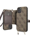 Hurtownia GSM - Etui Guess GUHCN65CB4GB Apple iPhone 11 Pro Max brązowy/brown hard case 4G Crossbody - GUE250BR - {ean13} - Hurt